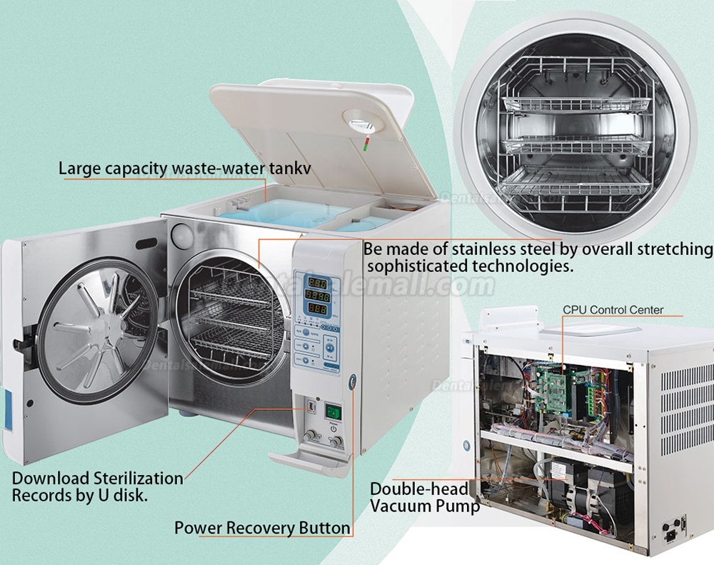 Getidy® JY Series 12-23L Medical Equipment Autoclave Sterilizer Class B